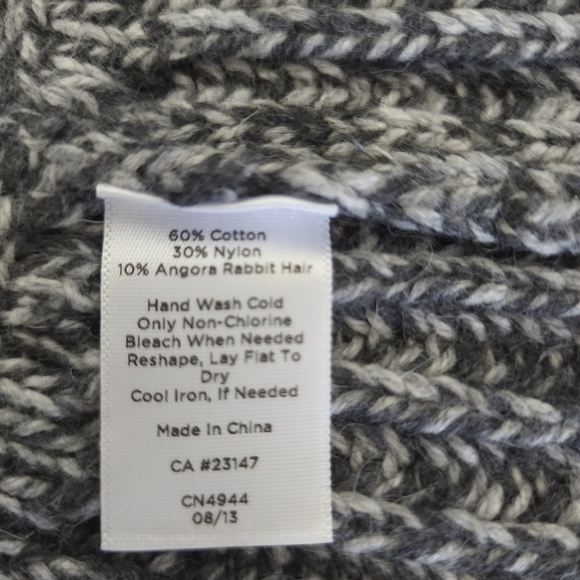 Talbots Open Rabbit Hair Comfy Cardigan Size L - Picture 8 of 8